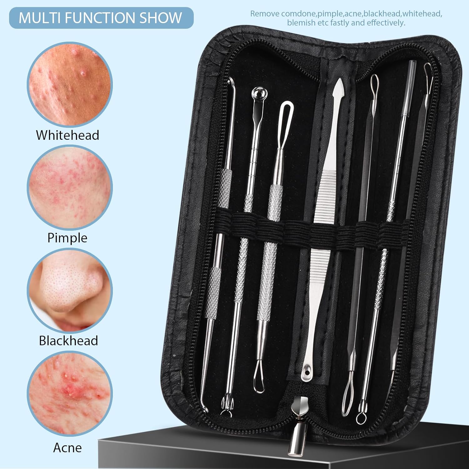 7pcs Blackhead Remover Kit Sta - Luxury Skincare Acne review and price