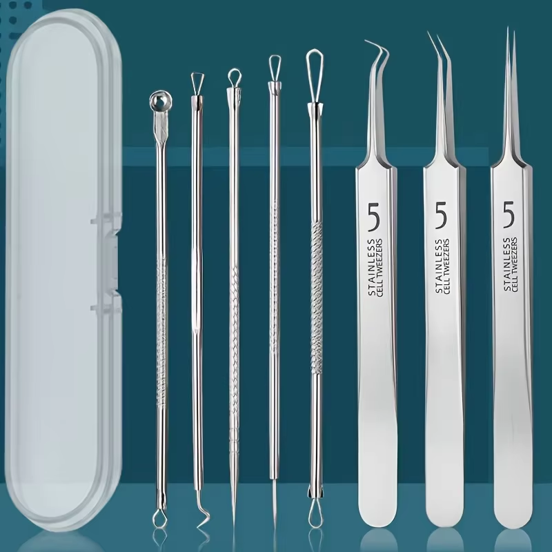8 Pcs Blackhead Remover Kit –  - Luxury Skincare Acne review and price