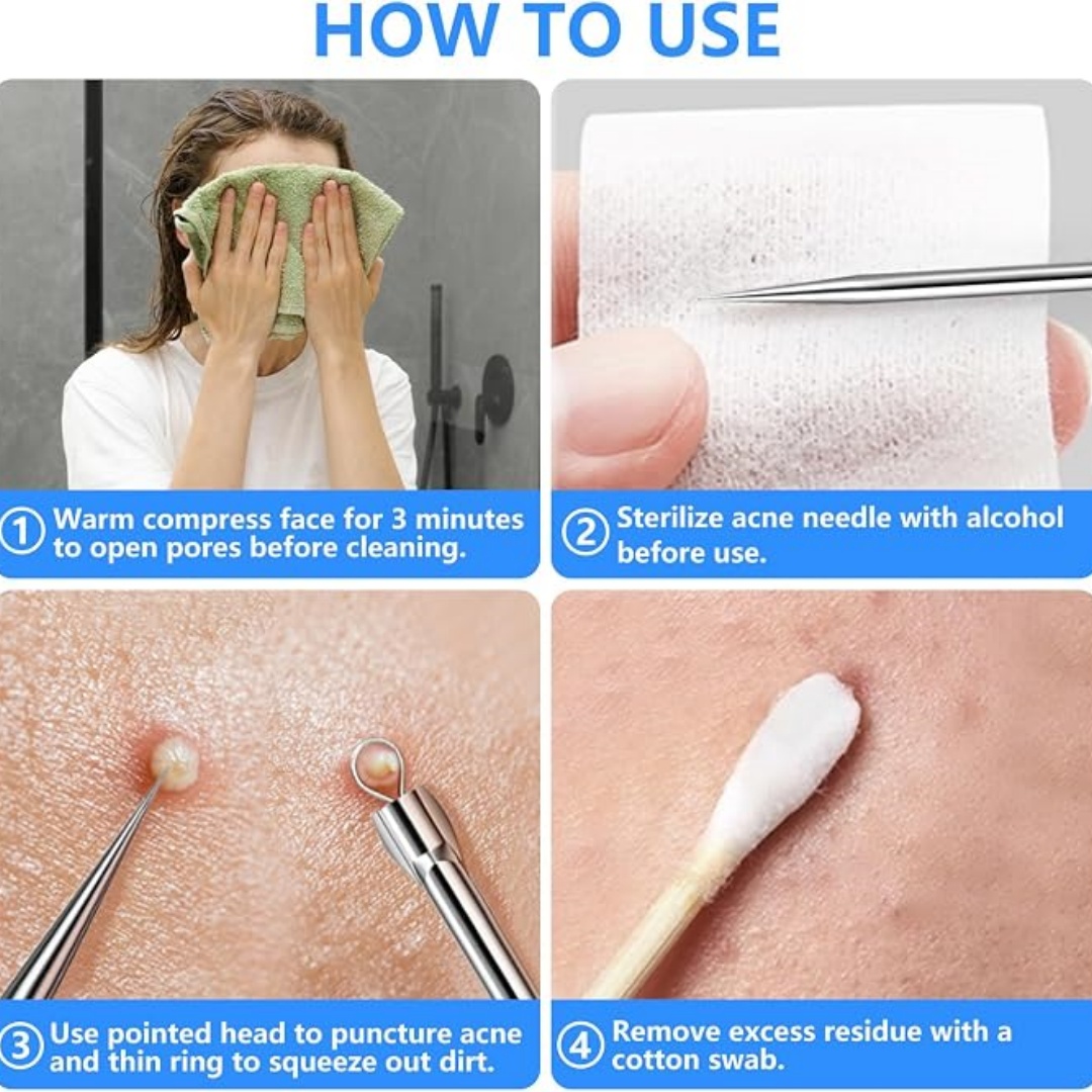 5PCS Blackhead Remover Comedon - Luxury Skincare Acne review and price