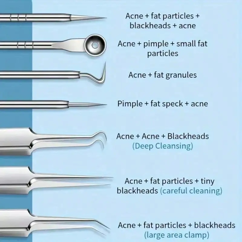 1/4/8Pcs Stainless Steel Black - Luxury Skincare Acne review and price