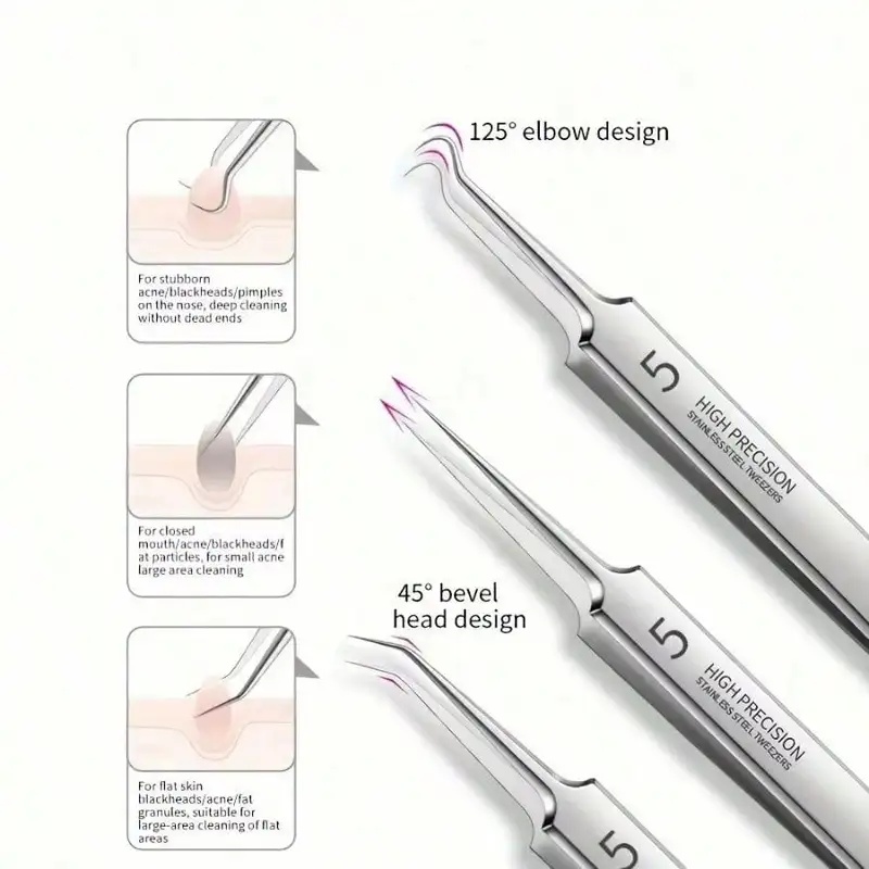 1/4/8Pcs Stainless Steel Black - Luxury Skincare Acne review and price