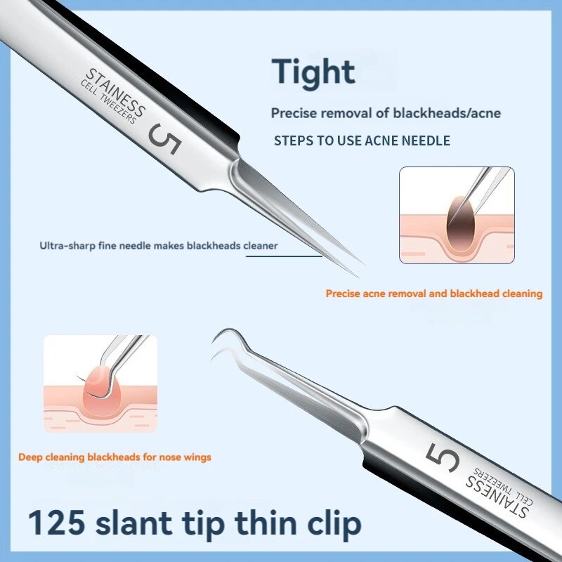 7pcs Stainless Steel Splinter  - Luxury Skincare Acne review and price