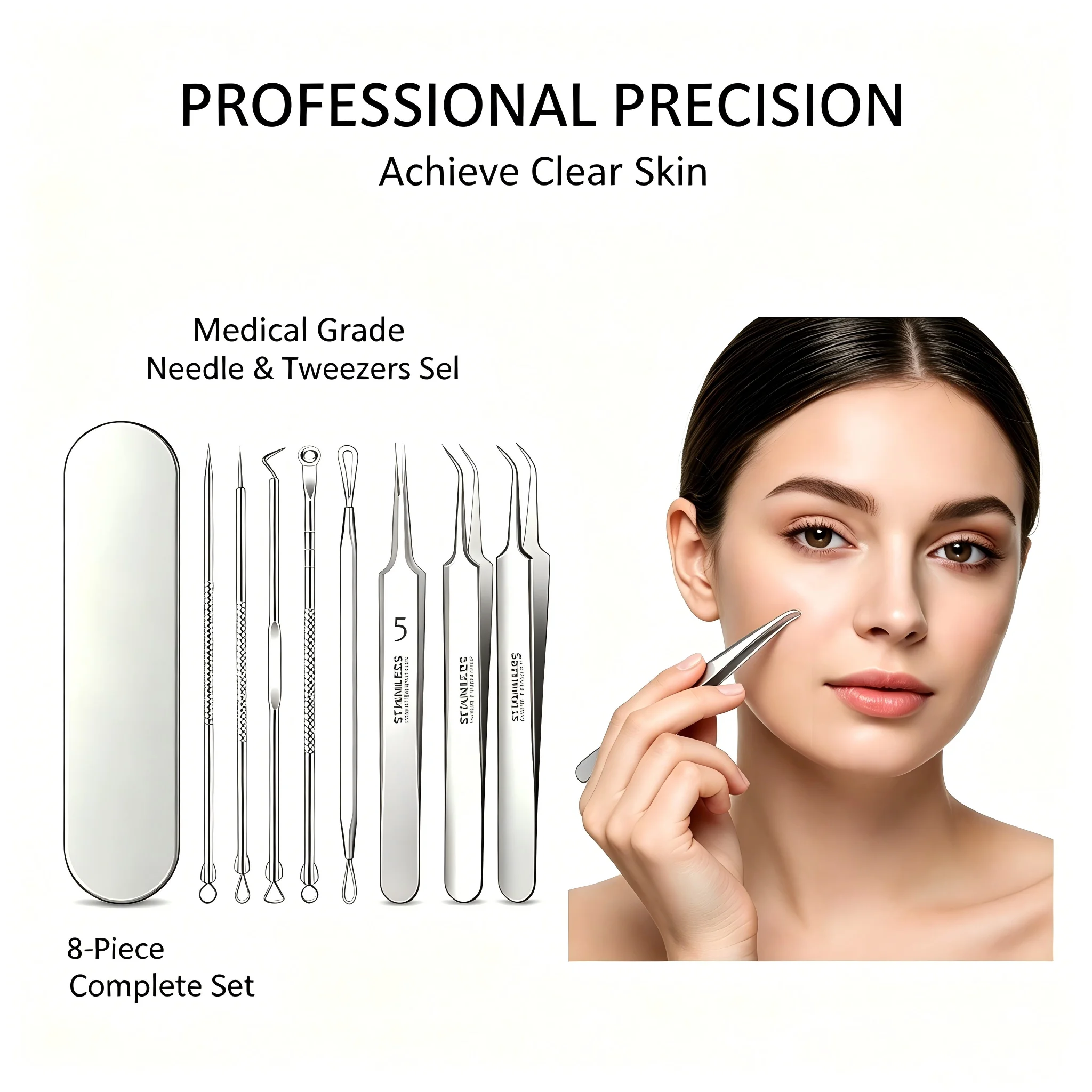 8Pcs Professional Acne Needle  - Luxury Skincare Acne review and price